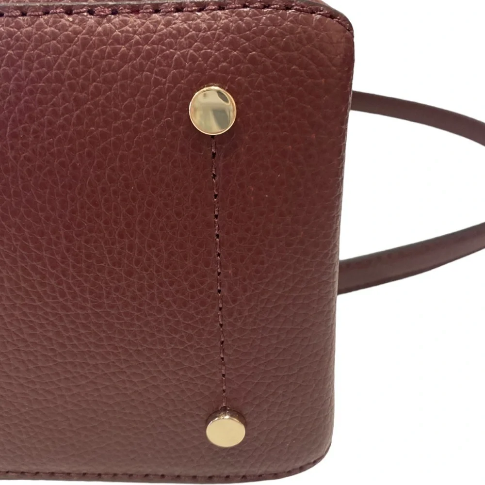 NWT Kate Spade Eva Small Top Zip Satchel in Cherrywood Red - Picture 9 of 14